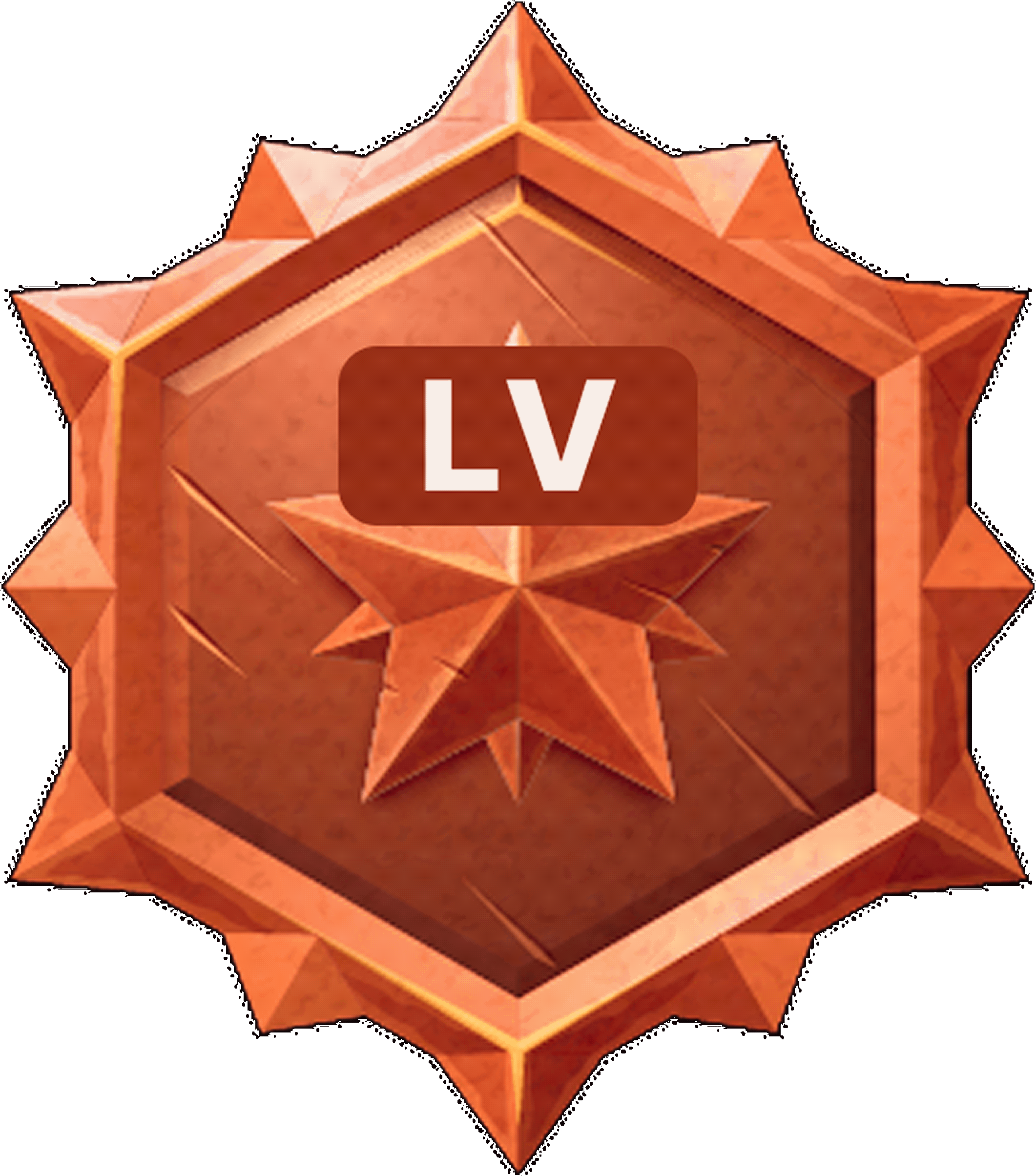 level badge